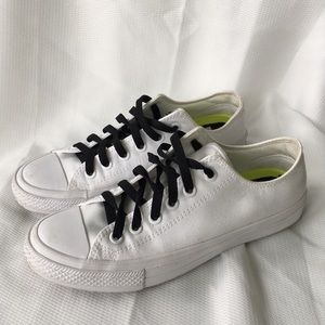 White Converse with Lunarlon